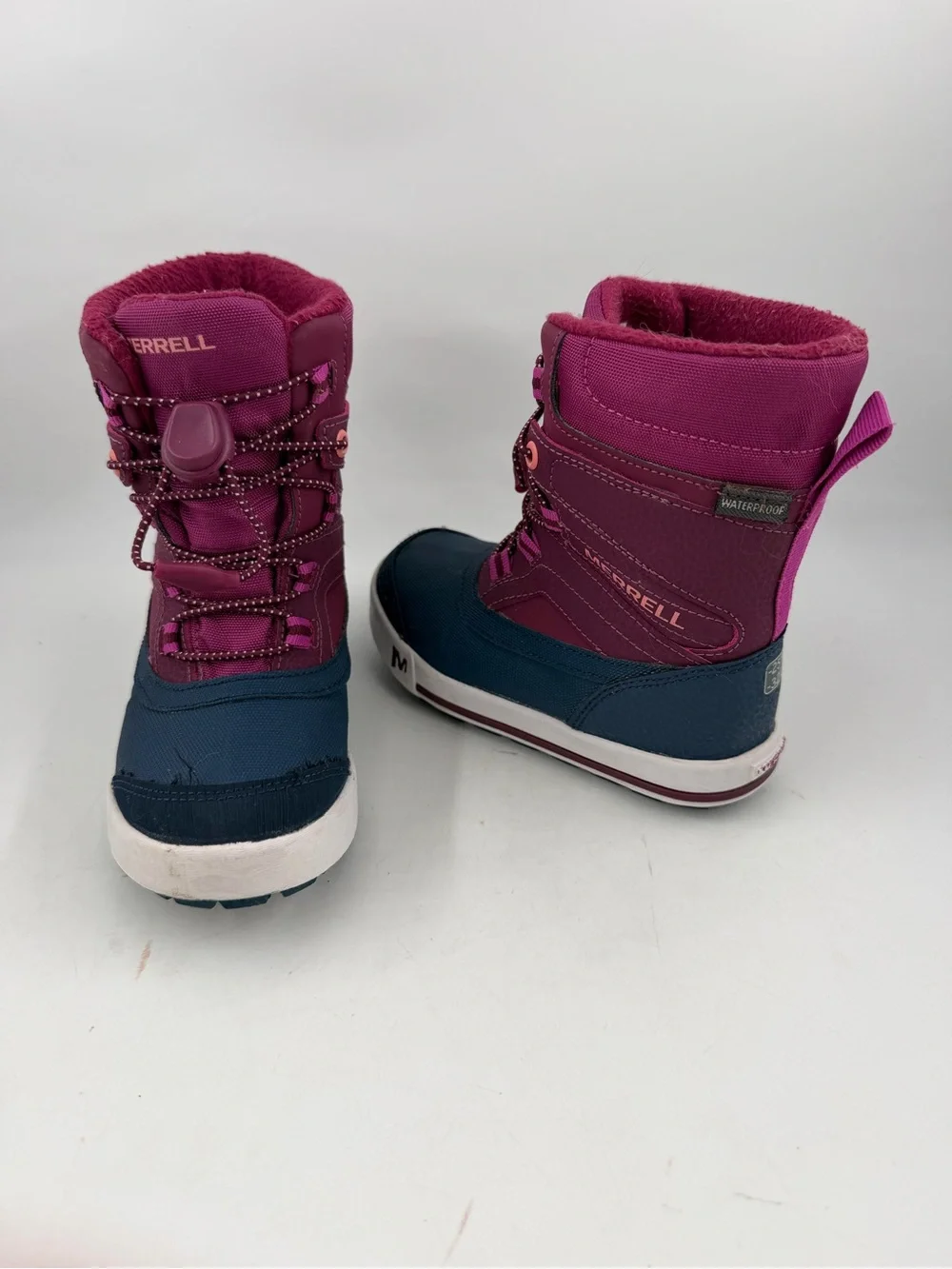 Merrell Unisex Snow Bank 2.0 -SZ 10 M- Waterproof Berry Navy Winter Boots